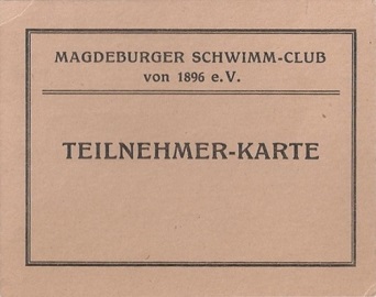 Magdeburger Schwimm-Club von 1896 e.V. Teilnehmerkarte