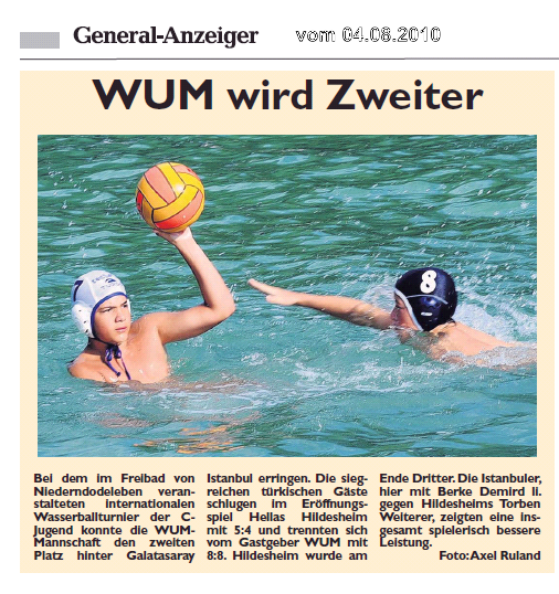 WUM wird Zweiter