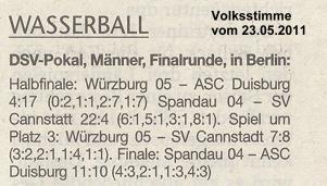 DSV-Pokal, Mnner, Finalrunde, in Berlin