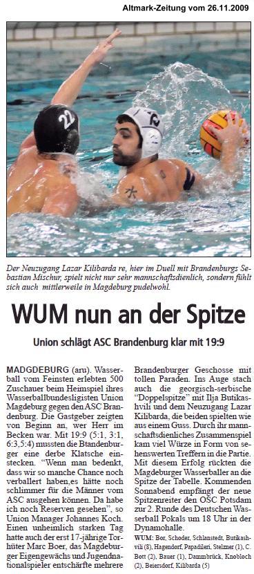 WUM nun an der Spitze