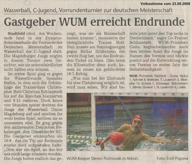 Gastgeber WUM erreicht Endrunde