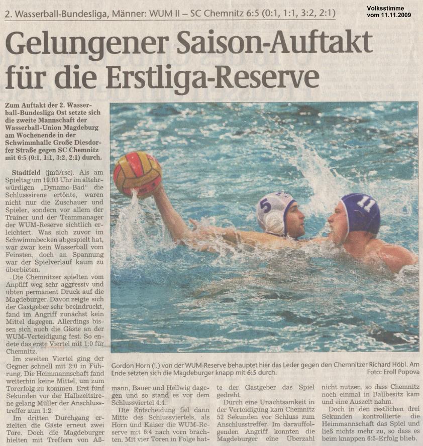 Gelungener Saison-Auftakt f�r die Erstliga-Reserve