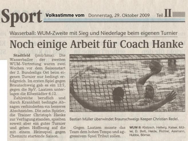 Noch einige Arbeit f�r Coach Hanke