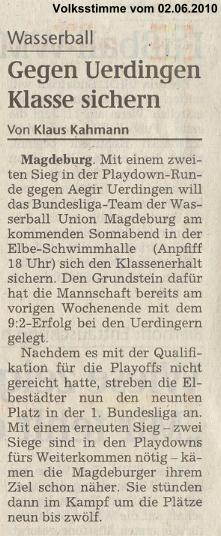 Gegen Uerdingen Klasse sichern
