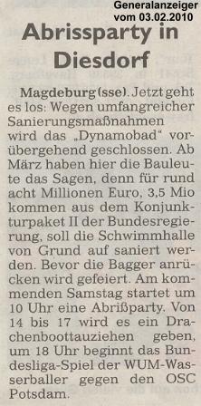 Abrissparty in Diesdorf