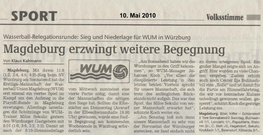 Magdeburg erzwingt weitere Begegnung