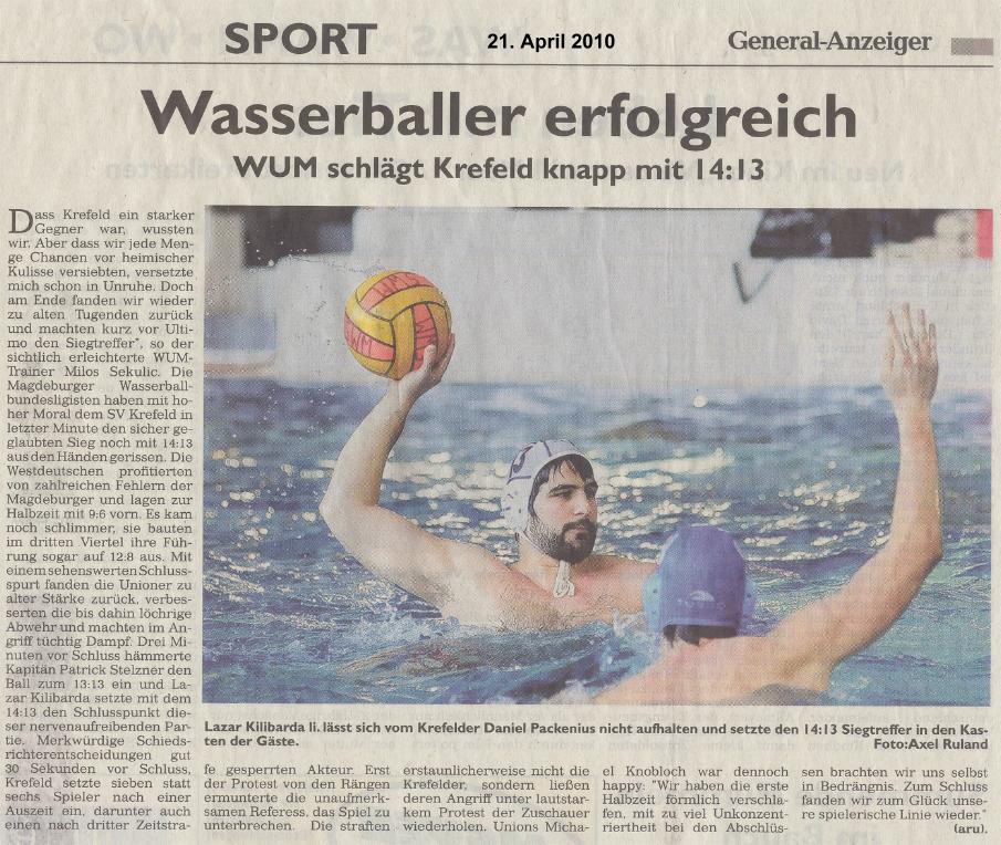 Wasserballer erfolgreich
