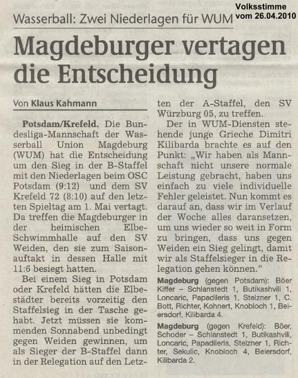 Magdeburger vertagen die Entscheidung