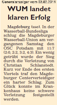 WUM landet klaren Erfolg