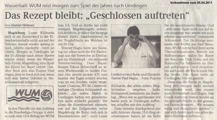 Das Rezept bleibt: 'Geschlossen auftreten'