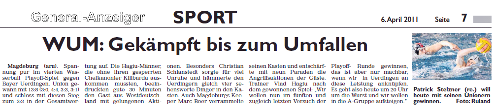 WUM: Gek�mpft bis zum Umfallen