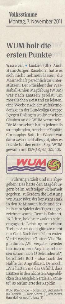 WUM holt die ersten Punkte