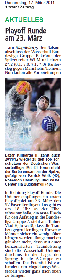 Playoff-Runde am 23. M�rz
