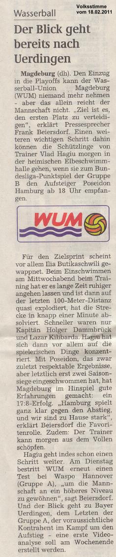 Der Blick geht bereits nach Uerdingen