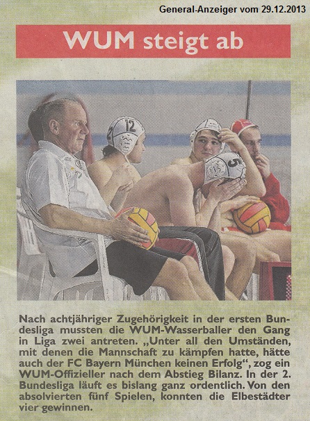 R�ckblick WUM steigt ab General-Anzeiger vom 29.12.2013